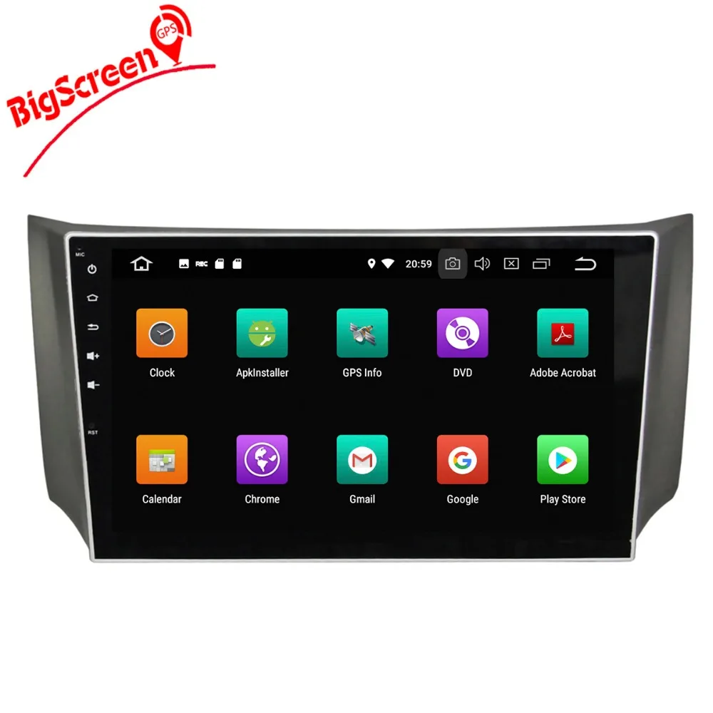 Sale 2 Din Android 8.0 RAM 4GB+32GB 8 Core Car Radio GPS Navi For Nissan Sylphy 2012-2015 auto gps navi stereo Dvr Tape multimedia 1