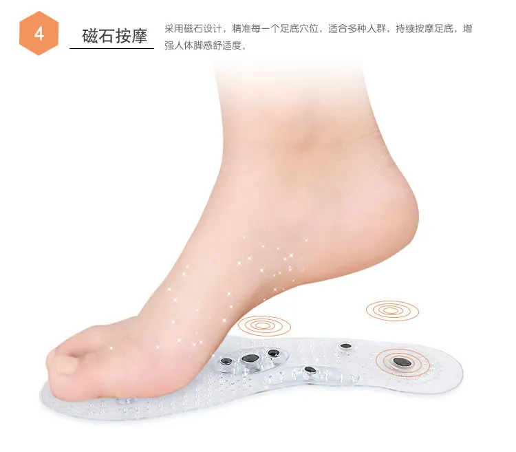 Magnetic Insoles Breathable Silicone Slimming Insole Massage Foot Weight Loss Health Care Anti-fatigue 8 Magnets Shoes Mat Pads (11)