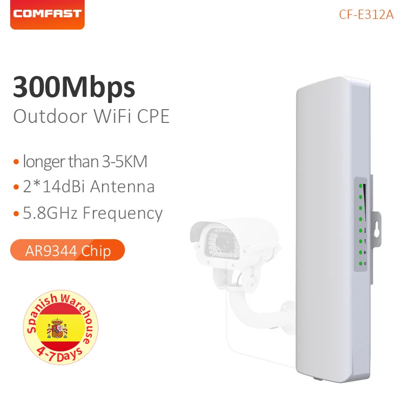 Comfast 5 8 Г Wi Fi Усилитель сигнала 3 км беспроводной мост Точки доступа Long Range CPE