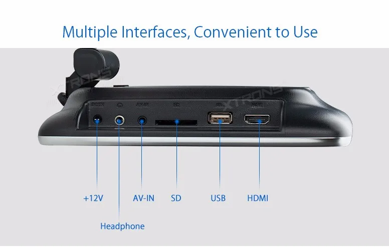 Cheap 10.1" Touch Button Headrest Car DVD Car Headrest DVD Car Headrest Monitor DVD with Built-in HDMI Port & 1024*600 Resolution 6
