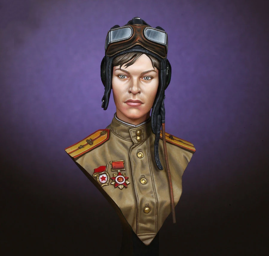 Free Shipping 1/10 Scale Unpainted Resin bust World War II Soviet