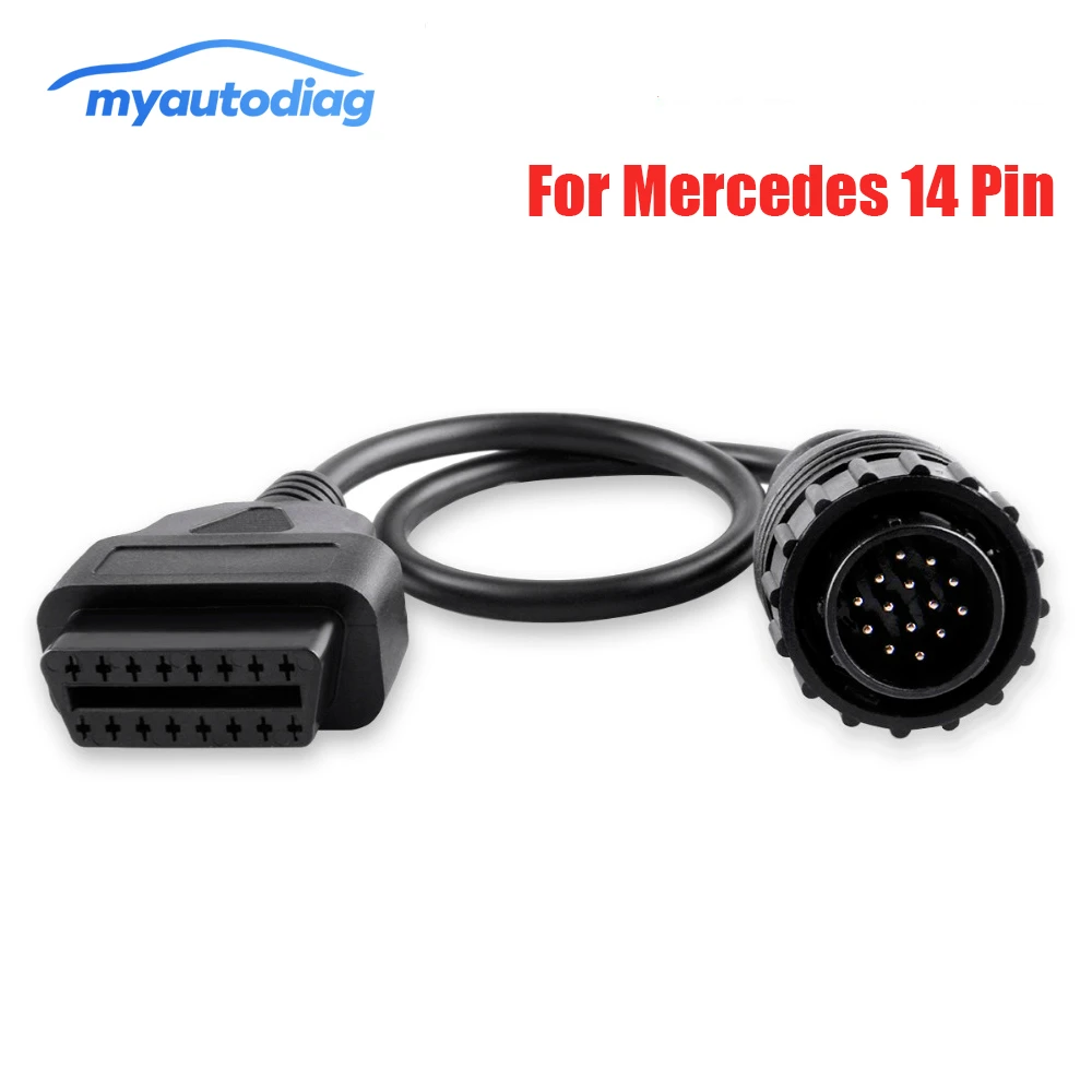 14pin до 16Pin Автомобильный Диагностический кабель для Mercedes для BENZ Sprinter 14 Pin для OBDII OBD2 OBD II ODB 2 16 Pin адаптер