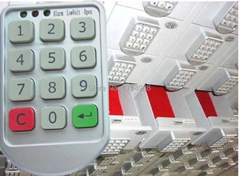 

Top Quality Silver Metal Digital Electronic Password Keypad Number Cabinet Code Locks Intelligent Cabinet Lock escape room prop