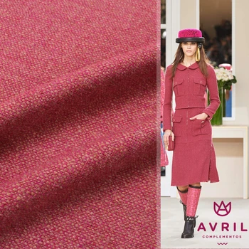 

Custom red high - grade woven wool fabric thin section 80% wool wool woolen fabric fabrics Spring and Autumn fabrics