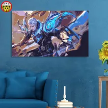 Diy живопись по номерам король Глория герой Лига игра персонаж kay Сам Картина декоративная Горячая Конкурентная игра мобильный телефон