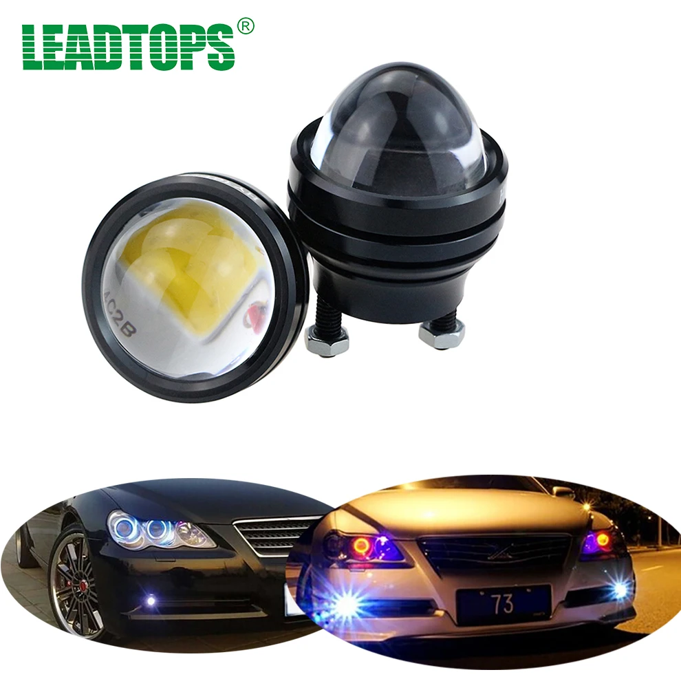 LEADTOPS 2PCS Super Bright Daytime Running Light LED Light Eagle Eye