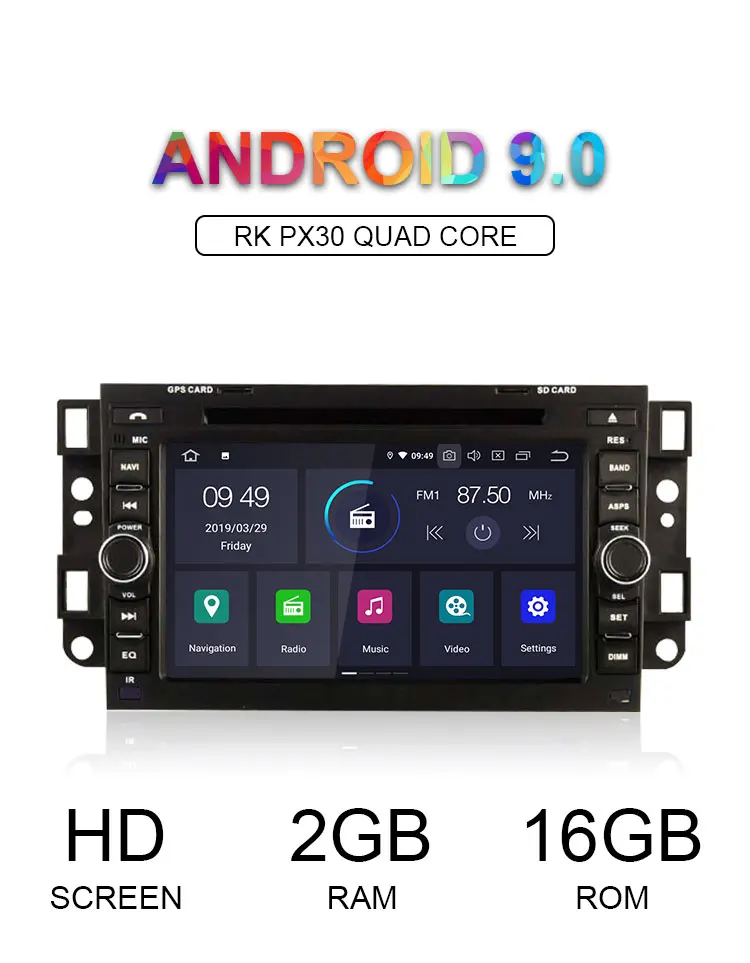 Discount LJHANG 2 Din Car DVD Player Android 9.0 For Chevrolet Aveo Epica Captiva 2005-2011 WIFI Multimedia Stereo GPS Navi Car Radio RDS 1