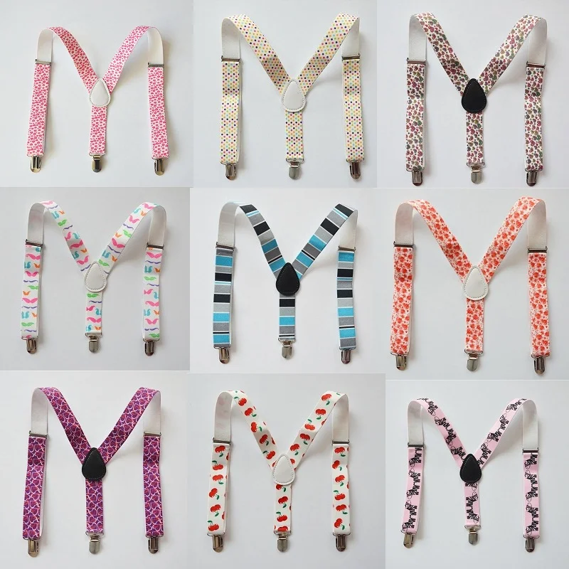 Children Suspenders Baby Boys And Girls Suspenders Clip on Y Back