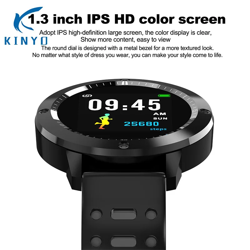 

1.3 inch IPS color screen Smart bracelet fitness tracker smart band heart rate blood oxygen monitor smart wristband waterproof