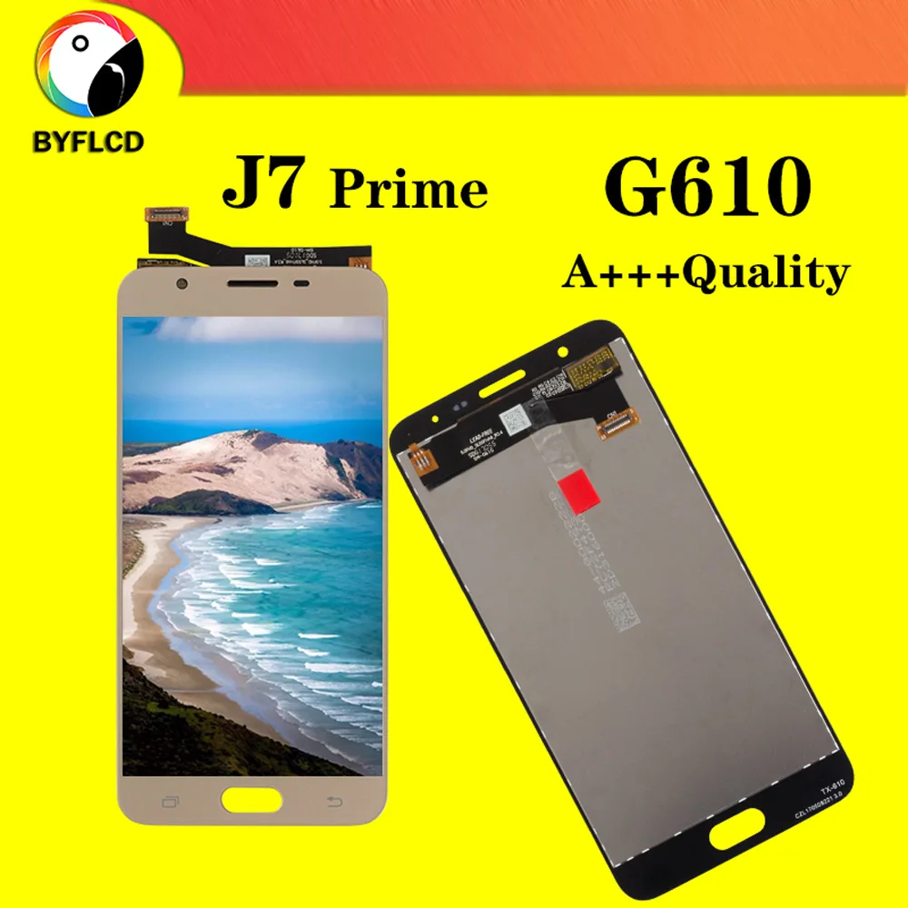 100% новый ЖК дисплей для samsung J7 Prime G610 G610F G610M Galaxy Замена экрана|Экраны мобильных