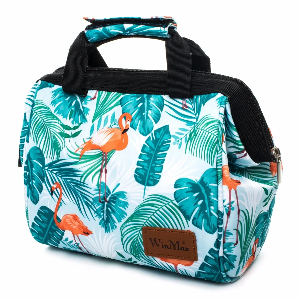

Winmax New Colorful Insulated Picnic Bag Portable keep Food Safe Warm Big Thermal Cooler Box School Picnic Hiking Bags Hot sale