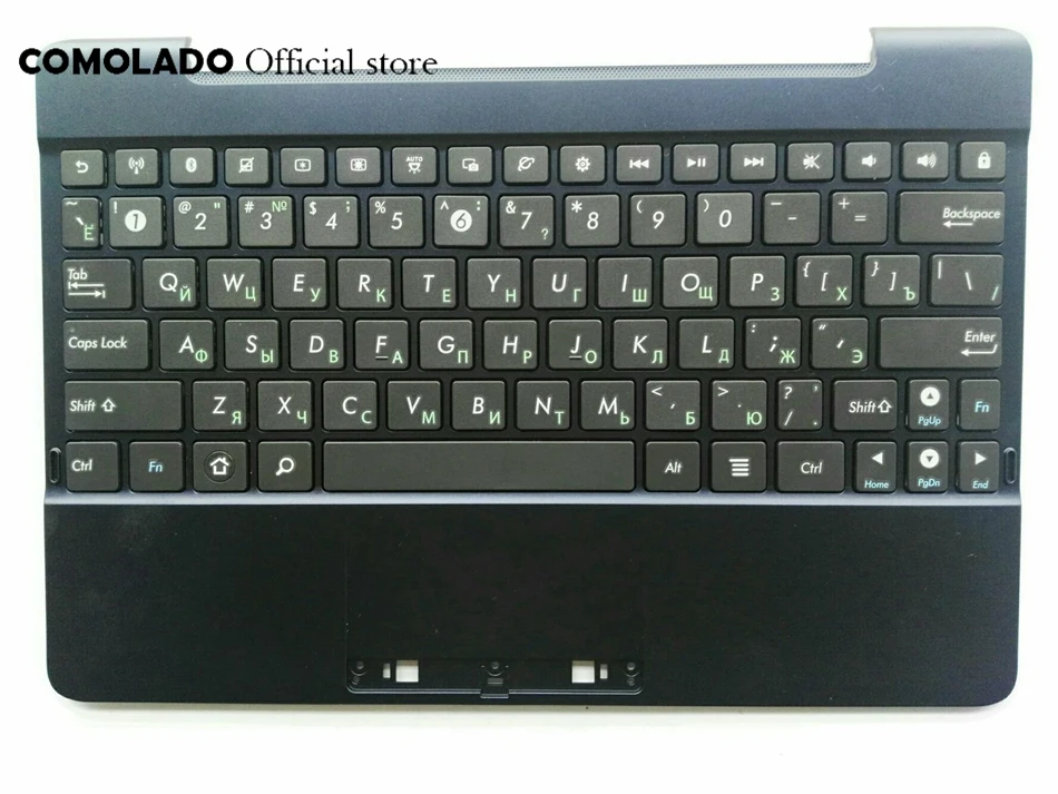 

RU Russian Laptop Keyboard with C shell for ASUS EP101 TF101 TF201 TF201T TF700T top palmrest Upper Navy Blue RU Layout