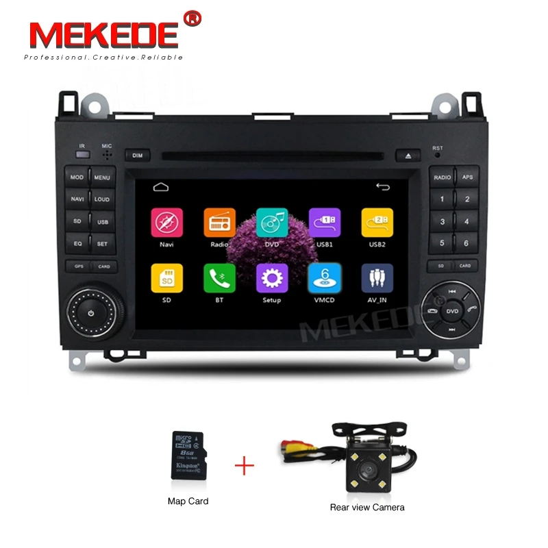 MEKEDE 2din Авто Радио DVD мультимедиа для Mercedes Benz B200 A B класс W169 W245 Viano Vito W639 Sprinter W906 wifi gps - Цвет: CAR DVD CAMERA