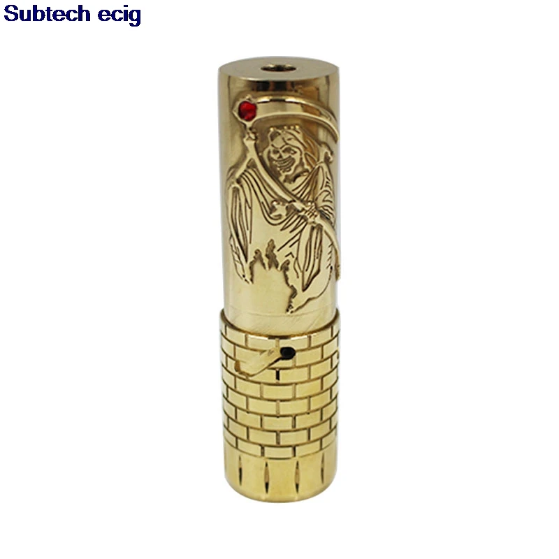 Механический мод Hardess mech mod диаметр 26 5 мм для батареи 18650 20700 21700 резьба 510 латунный