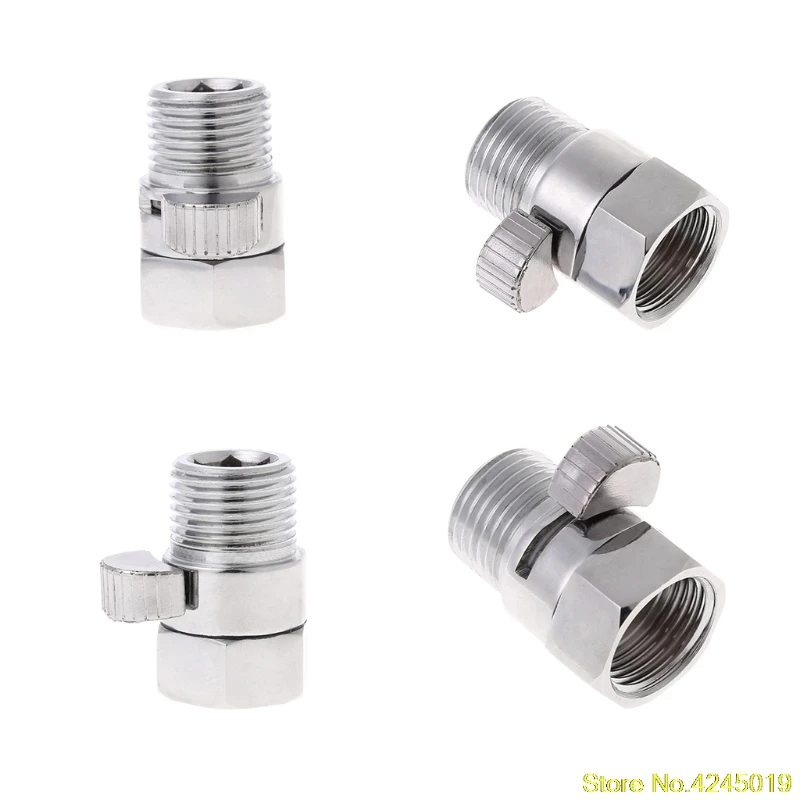 

High quality Full Brass G1/2" Flow Quick Control Shut-OFF Valve For Shower Head Hand Water Saver New