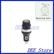 5x20 мини-предохранитель блок предохранитель держатель предохранителей Панель Крепление Держатель предохранителя для 5*20 мм цилиндрическое стекло трубка/керамический предохранитель 10A