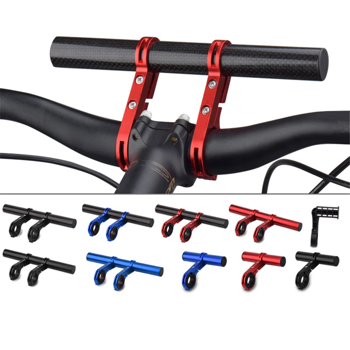 cheap Bicycle Handlebar Extenders Alloy Carbon Mount Bracket Stand for MTB Bicycle Phone Holder Bicycle HandleBar Extension