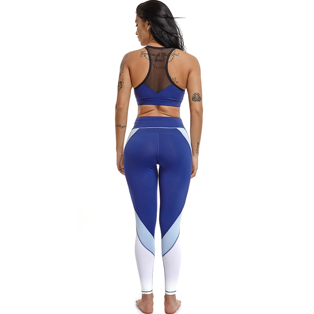 FITTOO 2 шт., женские комплекты для йоги фитнеса, спортивный бюстгальтер+ штаны для йоги, леггинсы, набор для спортзала бега спорта, костюм, тренировочная одежда для женщин