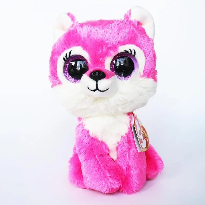 

6" TY Beanie Boo's Sierra - Pink/White Great Wolf Lodge Exclusive Stuffed Animal Collectible Doll Toy Christmas Gift For Kids