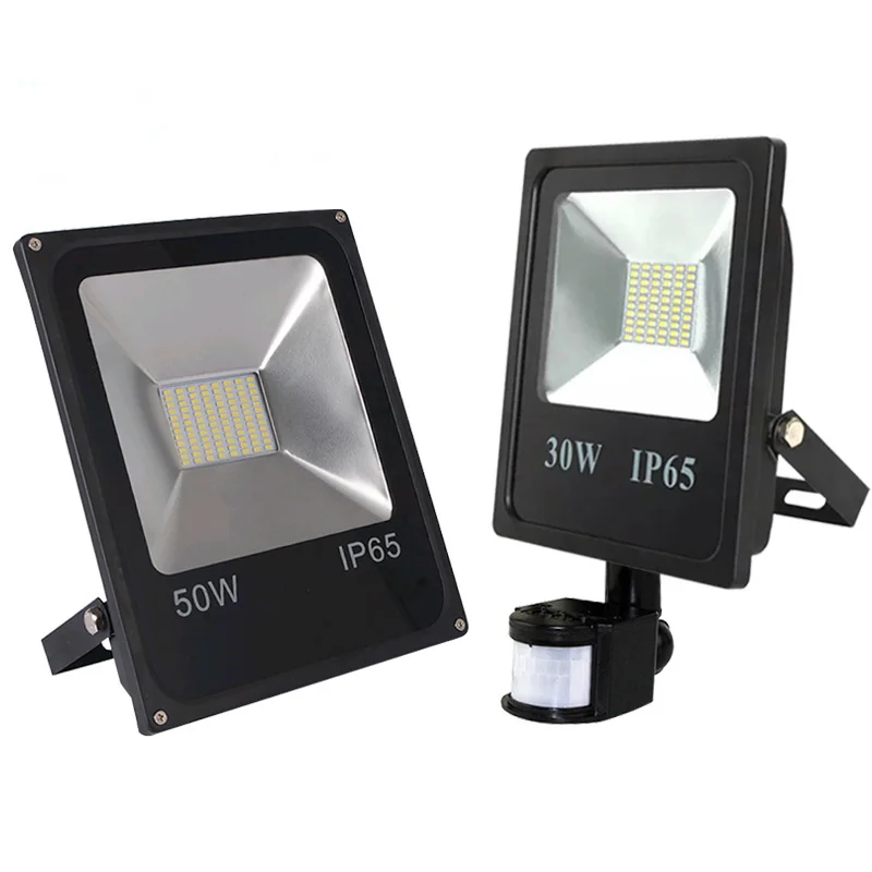 

Motion Sensor LED Flood Light 220V 50W 30W 10W Waterproof Floodlight Spotlight Outdoor Lighting Street LED Lamp Reflector IP65