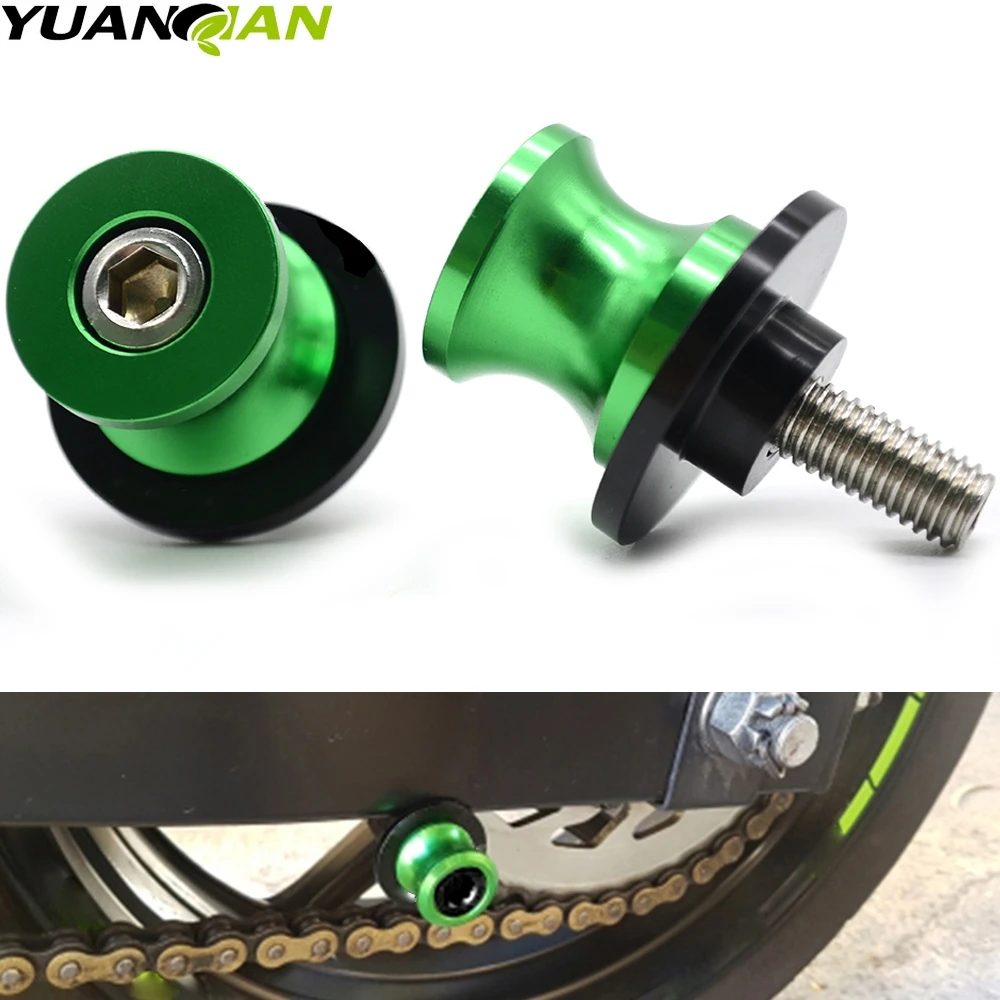 For Kawasaki Ninja 250R CNC Aluminum Motorcycle parts Swingarm Sliders Spools 2008 2009 2010 2011 | Автомобили и мотоциклы