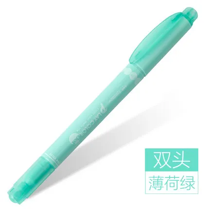 JIANWU Japan TOMBOW, 1 шт., креативная волновая точка, цвета, двойные головки, хайлайтеры, play color dot, маркер, ручка для воды, kawaii - Цвет: mint