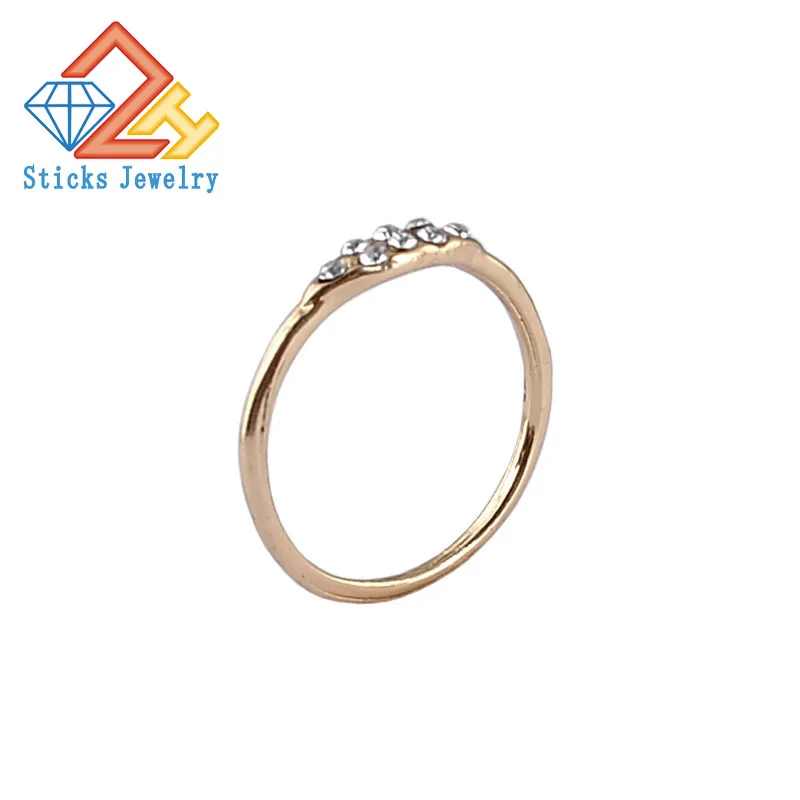 

(1pieces / lot) 100% Environmentally Friendly Material Alloy Gold Ring