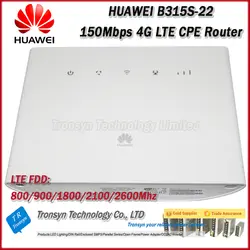 Оригинальный разблокировать 150 Мбит/с HUAWEI B315 B315S-22 4G LTE маршрутизатор с Сим слот для карт и LAN RJ11 Порты и разъёмы