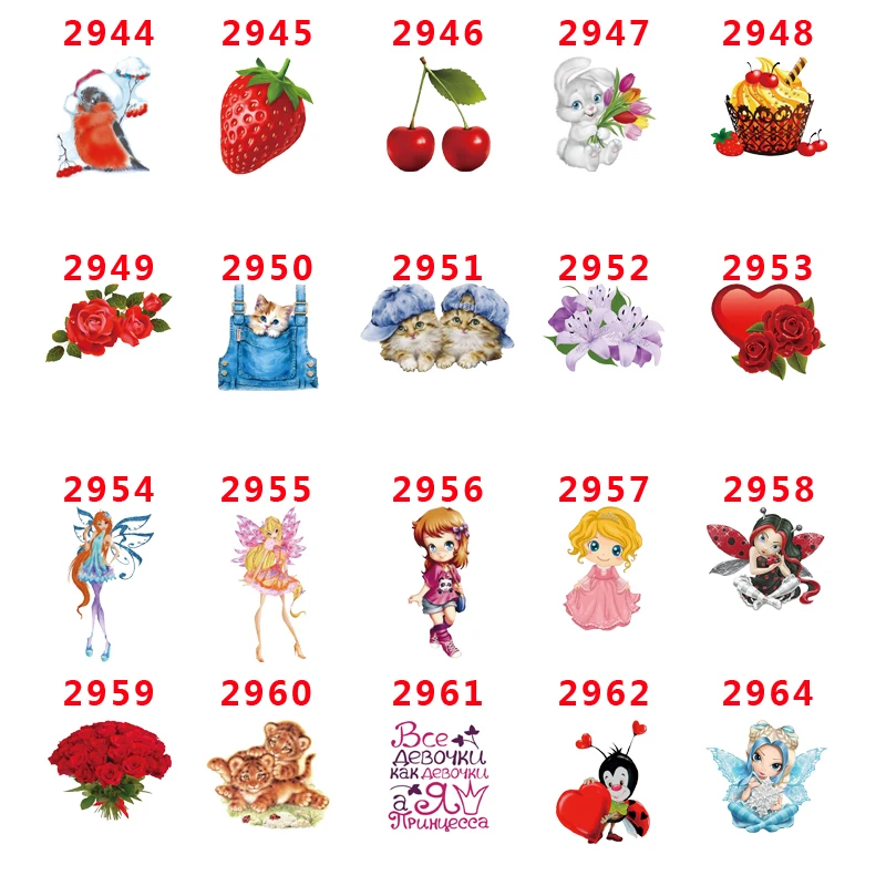 

DIY Craft Supplies cartoon character flat back planar resin 30 pieces. PR-2944-2964