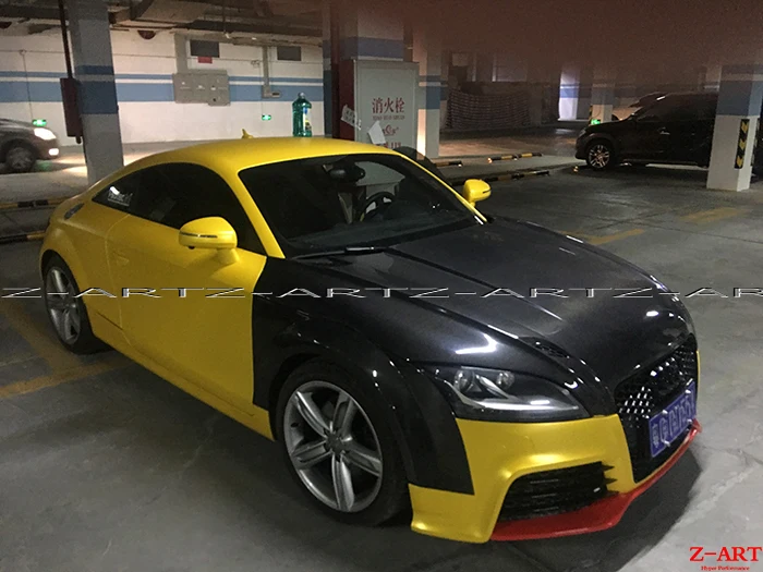 Карбоновая бленда двигателя для Audi TT TTS 8J-2007 настоящая карбоновая бленда для Audi TT-2007 карбоновая крышка двигателя