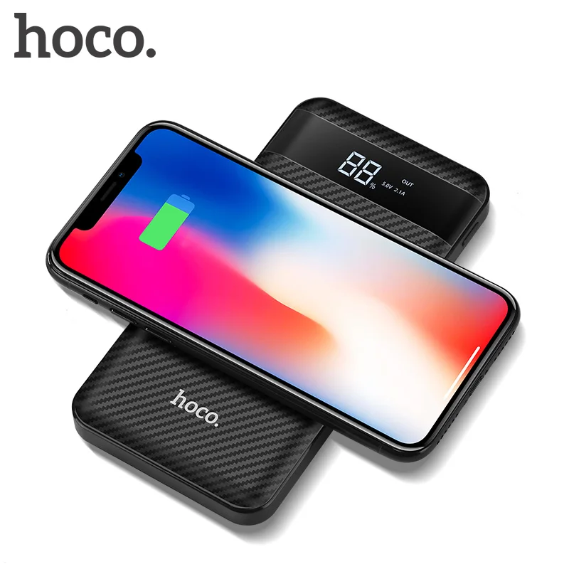 HOCO Qi font b Wireless b font font b Charger b font Power Bank 10000mah Dual
