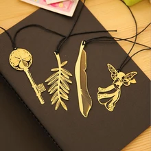 1 шт. креативные красивые и нежные свежие закладки милые листья перо Ангел ключ Закладка детям студентам канцелярские подарки