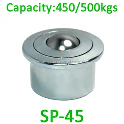 45 мм 1-3/4 "SP-45 евро Heavy Duty Air Cargo Ball transfer unit, 450-500kgs несущая способность SP45 товары transfer Конвейерный шар caster