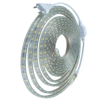 

AC220V LED Strip SMD 5050 Flexible Light 60leds/m Waterproof Led Tape LED Light With Power Plug 1M/2M/5M/6M for outdoor garden