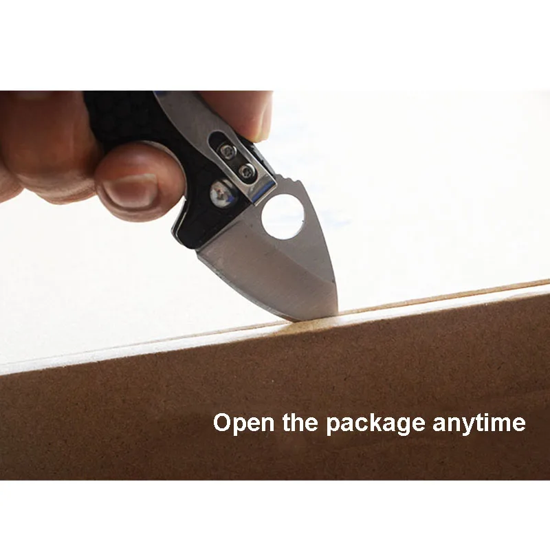 Mini Hand Knife Pocket Tactical Army EDC Steel Folding blade Embossing handle Outdoor Survive Self-defense keychain Knives