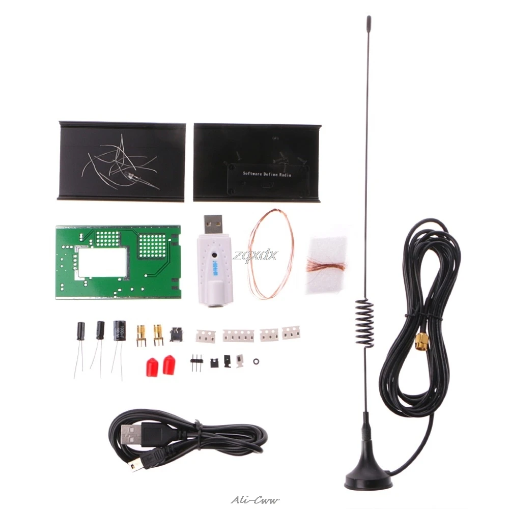 

DIY Kit 100KHz-1.7GHz UV HF FM AM RTL-SDR USB Tuner Receiver RTL2832U+R820T2