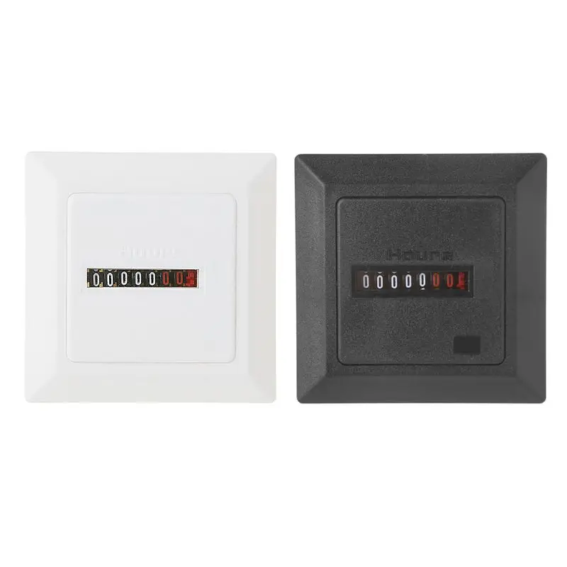 HM-1 Timer Square Counter Digital 0-99999.9 Hour Meter Hourmeter Gauge 0.3W AC220-240V / 50Hz AC