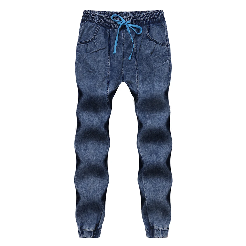 2018 Autumn Winter XXL Blue Jeans Haren Pants Male Jeans Demin Trousers