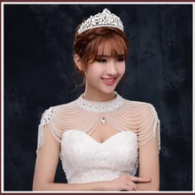 Шикарное белое/красное свадебное болеро с бусинами, роскошная Свадебная накидка с кристаллами, свадебные аксессуары, шикарное вечернее платье с болеро, свадебная шаль