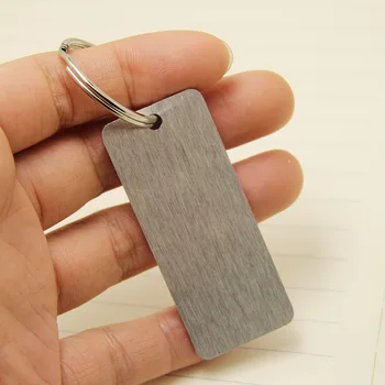 

100Pcs Custom Aluminium Key chain For Car Laser Logo Name Personalized Gift Customized Anti-lost Keyring Ring-Free Shipping