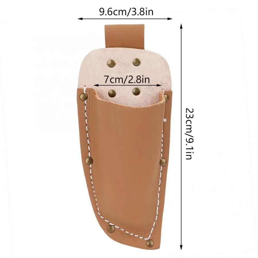 Полезные Чехлы 1 шт. Подрезка растений в садоводстве чехол из воловьей кожи плоскогубцы ножницы крышка сумки для инструментов все назначения Чехлы для скатерти - Цвет: Шоколад