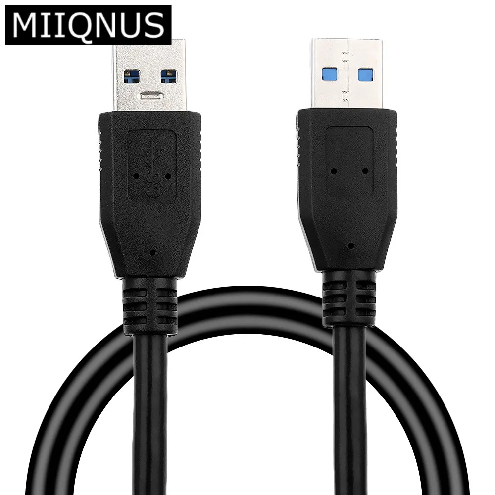 

1PC Portable USB 3.0 Type A Male to Male Extension Data Cable Super Speed Sync Cord BTC Mining Cable for HDD Laptop PC TV Box