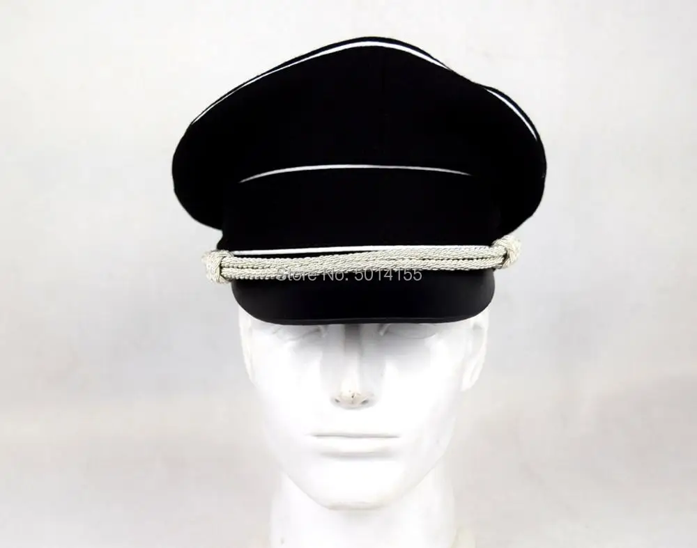 

WW2 German Army Field Marshals Generals Officers Crusher Visor Hat Cap Black