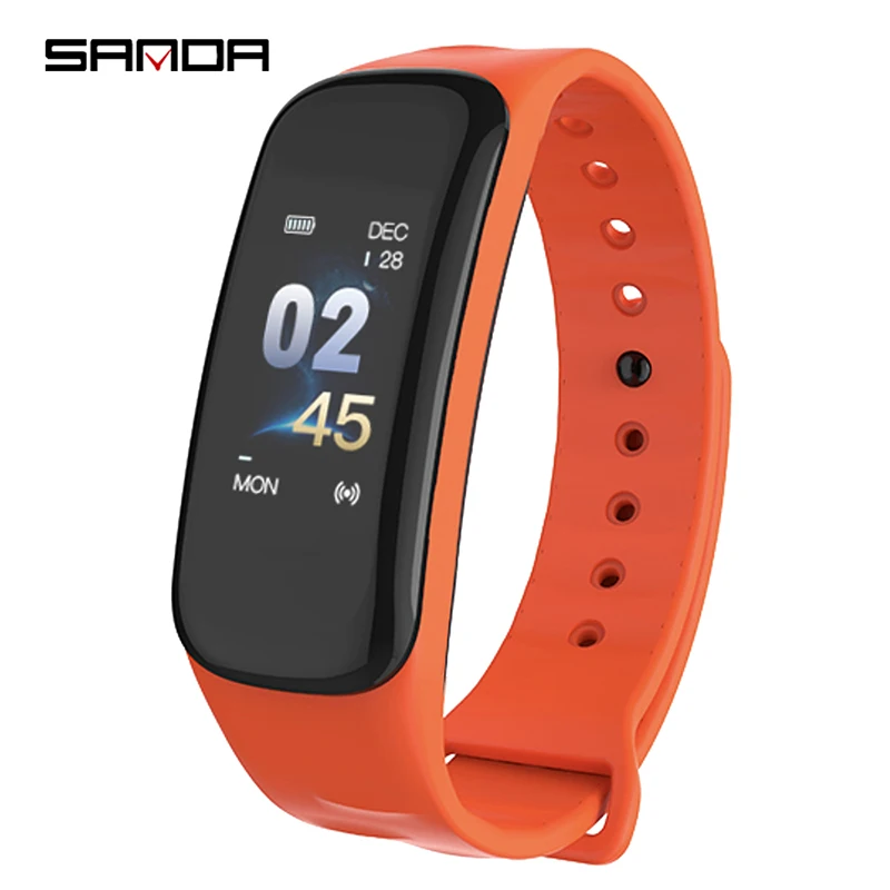 

SANDA Smart Bracelet Heart Rate Blood Pressure Sleep Monitor Sports Watch Waterproof Pedometer