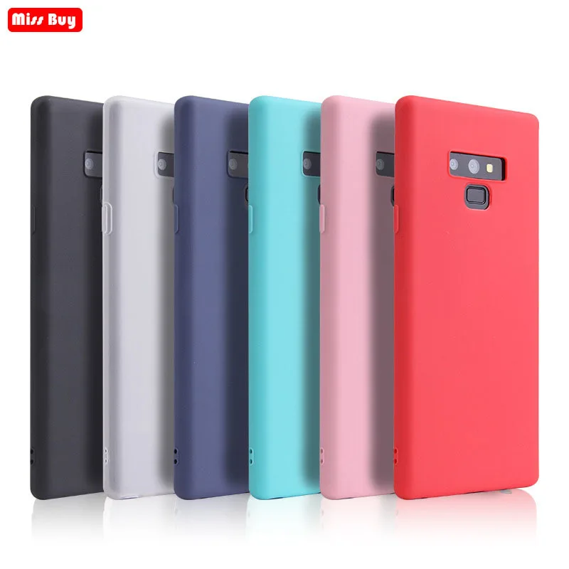 

Candy Color Silicone Phone Case For Samsung Galaxy Note 9 Note 8 S9 S8 Plus S6 S7 edge A6 A8 A5 A7 2018 J4 J6 J8 2018 Back Cover