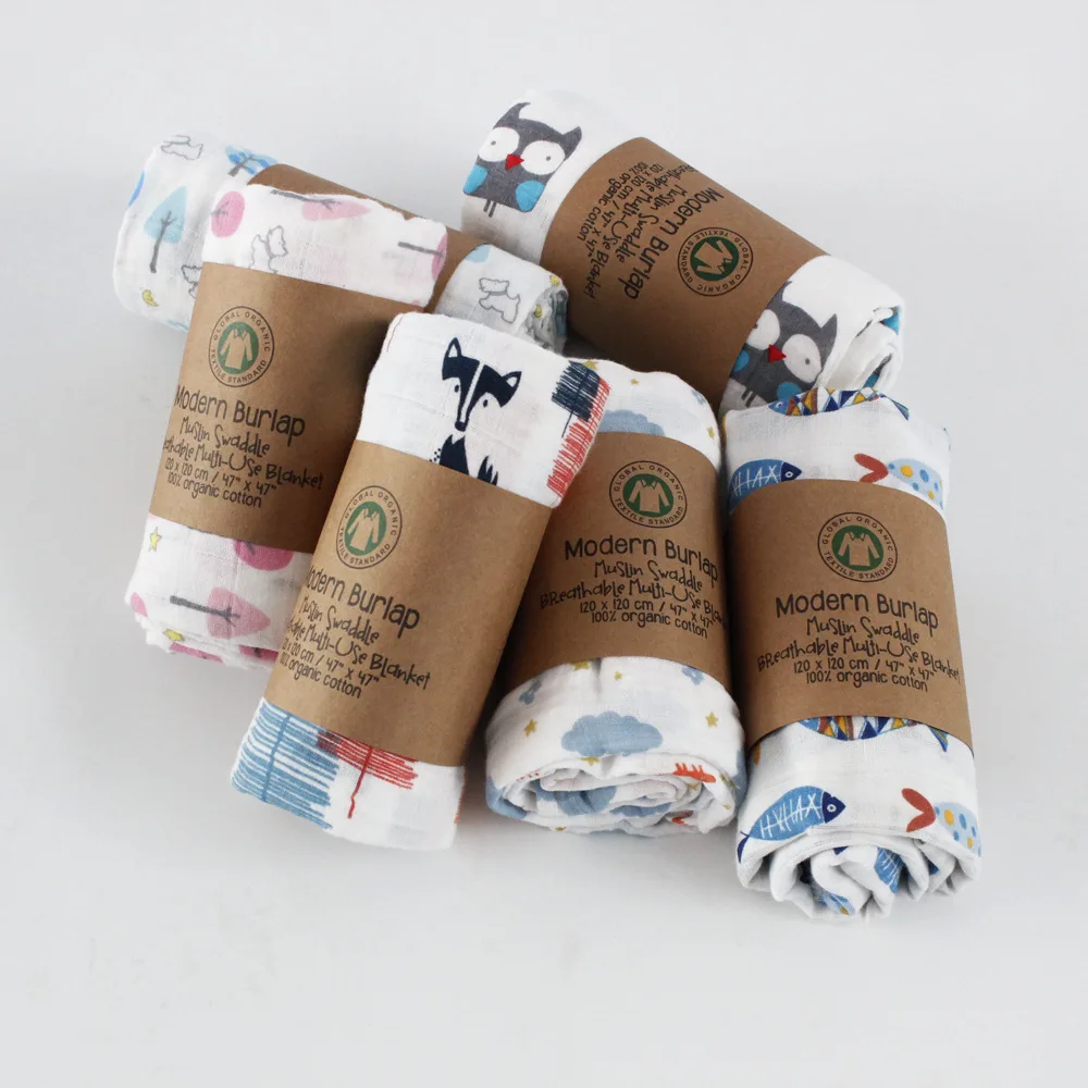 Muslin Cotton Kids Newborn Bath Towel Security Swaddle Blankets  Baby Cotton Cloth  Baby Beach Towel Baby Children Care Stuff  15