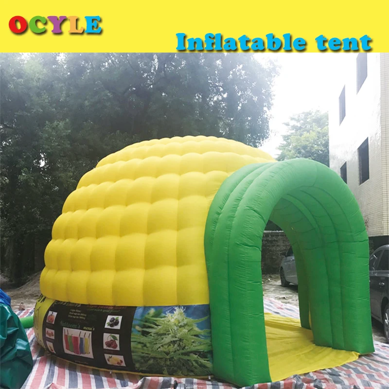 multi color inflatable igloo tent small inflatable dome tent inflatable events party tent inflatable exhibition tent with blower