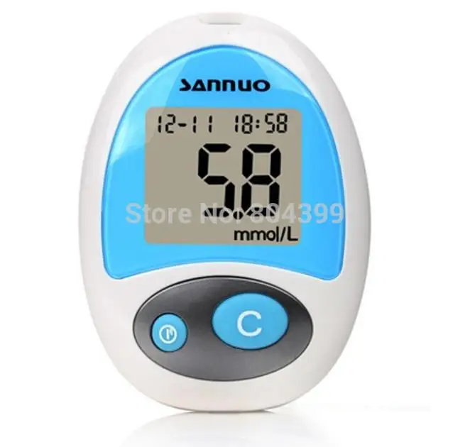 Лидер продаж! Известный бренд SANNUO Глюкометр для диабета, глюкометр для диабета+ 50 тест-полосок и 50 ланцетов