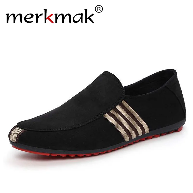 

Merkmak New Spring Men Suede Loafers Summer Casual Driving Men's Shoes Fashion Comfortable Anti-skid Slip-On Lazy Footwear Flats