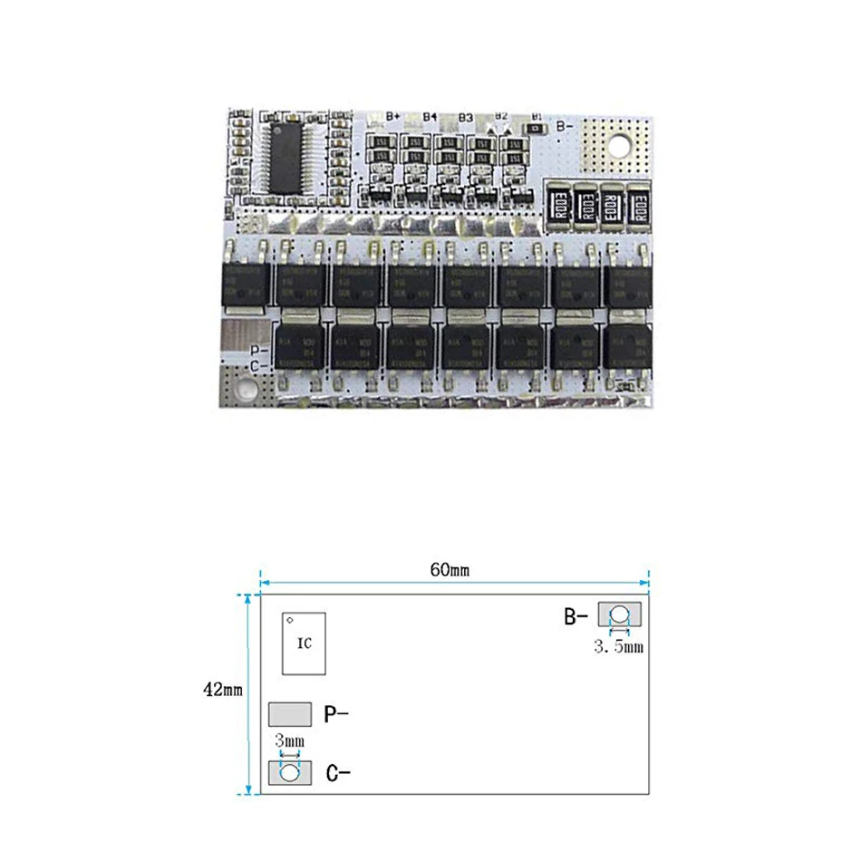 3 S/4S/5S BMS 12 В 16,8 в 21 в 100A литий-ионная ЛМО тернарная литиевая батарея защита печатная плата литий-полимерный баланс зарядки Модуль